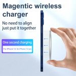 Wholesale MagSafe Style Fast Wireless Qi Magnet Charger USB-C 15W Fast Charging Pad Compatible with all Wireless Charging Phone, iPhone 12, and More (White)